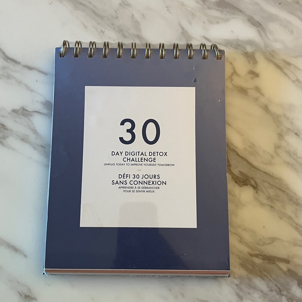 30 Day Digital Detox Challenge Notebook
